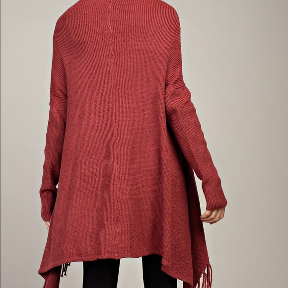 🎄1 Left🎄NWT Fringe Trim Cardigan - Picture 2 of 3